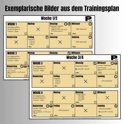 SUB1:30h Halbmarathon - Trainingsplan (16 Wochen)