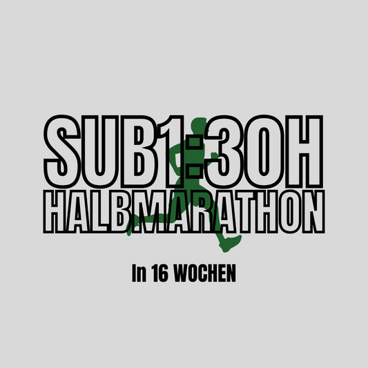 SUB1:30h Halbmarathon - Trainingsplan (16 Wochen)