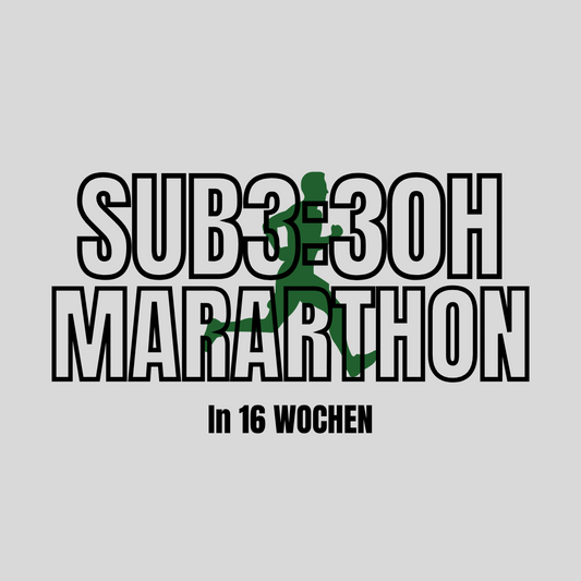 SUB3:30h Marathon - Trainingsplan (16 Wochen)