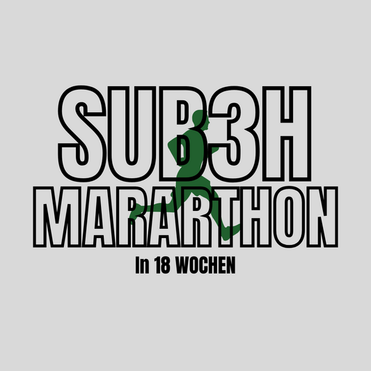 SUB3h Marathon - Trainingsplan